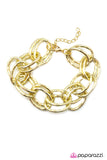 Paparazzi "No Big Deal" Gold Bracelet Paparazzi Jewelry