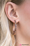 Paparazzi "Nobodys Princess - Copper" earring Paparazzi Jewelry