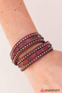 Paparazzi "No Boys Allowed" Red Wrap Bracelet Paparazzi Jewelry