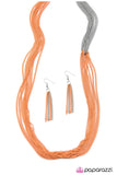 Paparazzi "No CHAIN, No Gain - Orange " necklace Paparazzi Jewelry