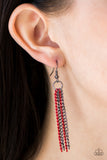 Paparazzi "No CHAIN, No Gain - Red" necklace Paparazzi Jewelry