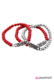 Paparazzi "No End In Sight - Red" bracelet Paparazzi Jewelry