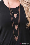 Paparazzi "No Fear!" Copper Necklace & Earring Set Paparazzi Jewelry