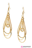 Paparazzi "No More Tears" Gold Earrings Paparazzi Jewelry