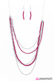 Paparazzi "No Place Id Rather BEAD - Pink" necklace Paparazzi Jewelry
