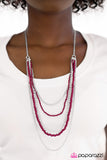 Paparazzi "No Place Id Rather BEAD - Pink" necklace Paparazzi Jewelry