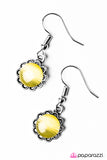 Paparazzi "No Place Id Rather BEAM" Yellow Earrings Paparazzi Jewelry