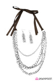 Paparazzi "No Strings Attached - Brown" necklace Paparazzi Jewelry