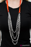Paparazzi "No Strings Attached - Orange" necklace Paparazzi Jewelry