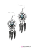 Paparazzi "Not All Who Wander..." Blue Earrings Paparazzi Jewelry