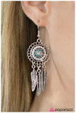 Paparazzi "Not All Who Wander..." Blue Earrings Paparazzi Jewelry