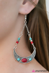 Paparazzi "Not A Moment Too MOON - Multi" earring Paparazzi Jewelry