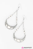 Paparazzi "Not A Moment Too MOON  - White" earring Paparazzi Jewelry