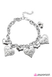 Paparazzi "Not For The Faint-Hearted" Silver Bracelet Paparazzi Jewelry