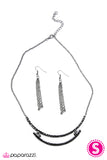 Paparazzi "Nothing Can Stop Me Now - Black" Necklace & Earring Set Paparazzi Jewelry