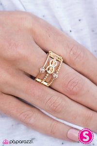 Paparazzi "No Time Like The Present" Gold Ring Paparazzi Jewelry