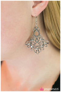 Paparazzi "Not Just A Pretty Face" White Earrings Paparazzi Jewelry