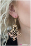 Paparazzi "Not Just A Pretty Face - Gold" earring Paparazzi Jewelry