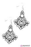 Paparazzi "Not Just A Pretty Face - Silver" earring Paparazzi Jewelry