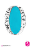 Paparazzi "Not To Be Outdone - Blue" ring Paparazzi Jewelry