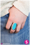 Paparazzi "Not To Be Outdone - Blue" ring Paparazzi Jewelry