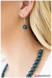 Paparazzi "Not Your Mamas Pearls" Blue Necklace & Earring Set Paparazzi Jewelry