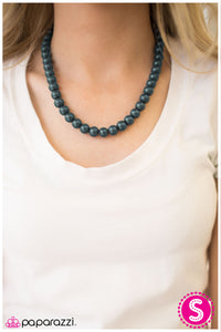 Paparazzi "Not Your Mamas Pearls" Blue Necklace & Earring Set Paparazzi Jewelry