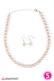 Paparazzi "Not Your Mamas Pearls" Brown Necklace & Earring Set Paparazzi Jewelry