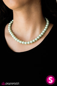 Paparazzi "Not Your Mamas Pearls" Green Necklace & Earring Set Paparazzi Jewelry