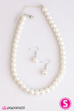 Paparazzi "Not Your Mamas Pearls" White Necklace & Earring Set Paparazzi Jewelry