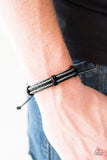 Paparazzi "No Way Back - Black" bracelet Paparazzi Jewelry