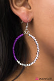 Paparazzi "Now Youre Talkin - Purple" earring Paparazzi Jewelry