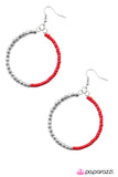 Paparazzi "Now Youre Talkin - Red" earring Paparazzi Jewelry