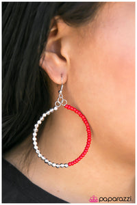 Paparazzi "Now Youre Talkin - Red" earring Paparazzi Jewelry