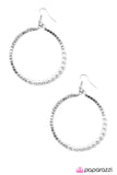 Paparazzi "Now Youre Talkin" White Earrings Paparazzi Jewelry