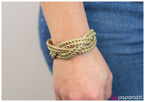 Paparazzi "Number One Stunner - Gold" bracelet Paparazzi Jewelry