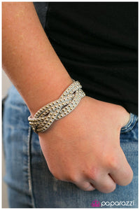 Paparazzi "Number One Stunner - Silver" bracelet Paparazzi Jewelry