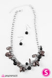 Paparazzi "Ocean Sunset" Black Necklace & Earring Set Paparazzi Jewelry