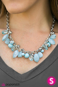 Paparazzi "Ocean Sunset" Blue Necklace & Earring Set Paparazzi Jewelry