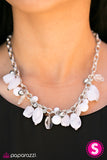 Paparazzi "Ocean Sunset" White Necklace & Earring Set Paparazzi Jewelry