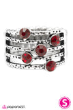 Paparazzi "Offbeat" Red Ring Paparazzi Jewelry