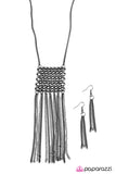 Paparazzi "Off the Grid - Black" necklace Paparazzi Jewelry
