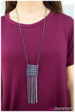 Paparazzi "Off the Grid - Black" necklace Paparazzi Jewelry