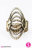 Paparazzi "Off The Top Rope" Brass Ring Paparazzi Jewelry