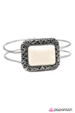 Paparazzi "Off to Nashville - White" bracelet Paparazzi Jewelry