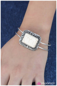 Paparazzi "Off to Nashville - White" bracelet Paparazzi Jewelry