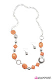 Paparazzi "Oh, Baby! - Orange" necklace Paparazzi Jewelry
