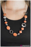 Paparazzi "Oh, Baby! - Orange" necklace Paparazzi Jewelry