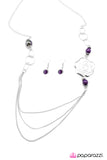 Paparazzi "Oh Happy Days" Purple Necklace & Earring Set Paparazzi Jewelry