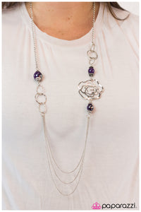 Paparazzi "Oh Happy Days" Purple Necklace & Earring Set Paparazzi Jewelry